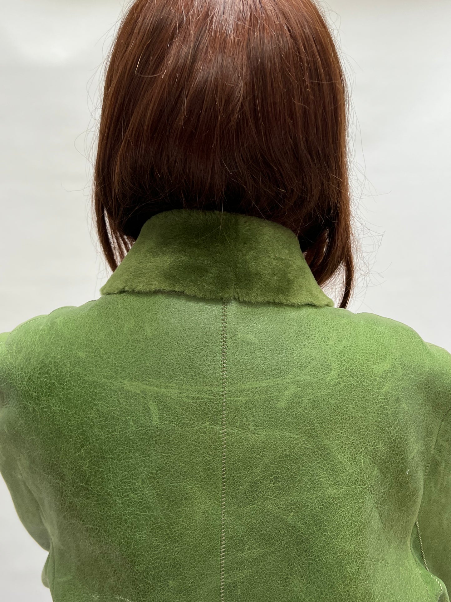 stefania sarle shearling leather coat
