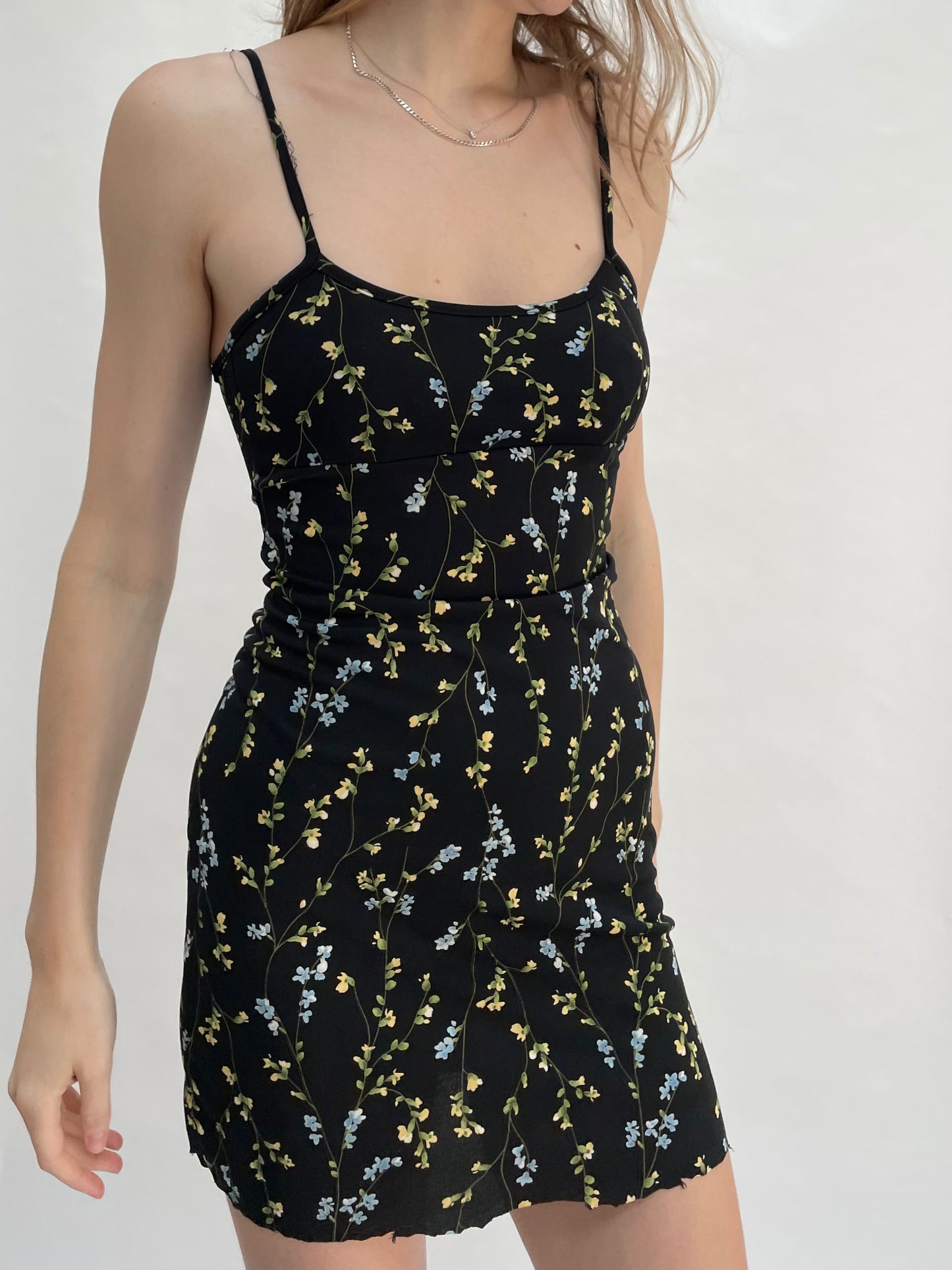 90s floral cami dress