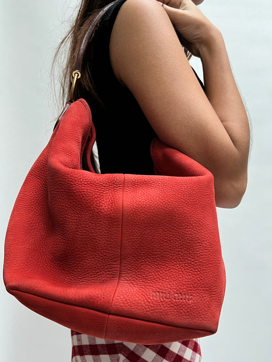 red miu miu bag
