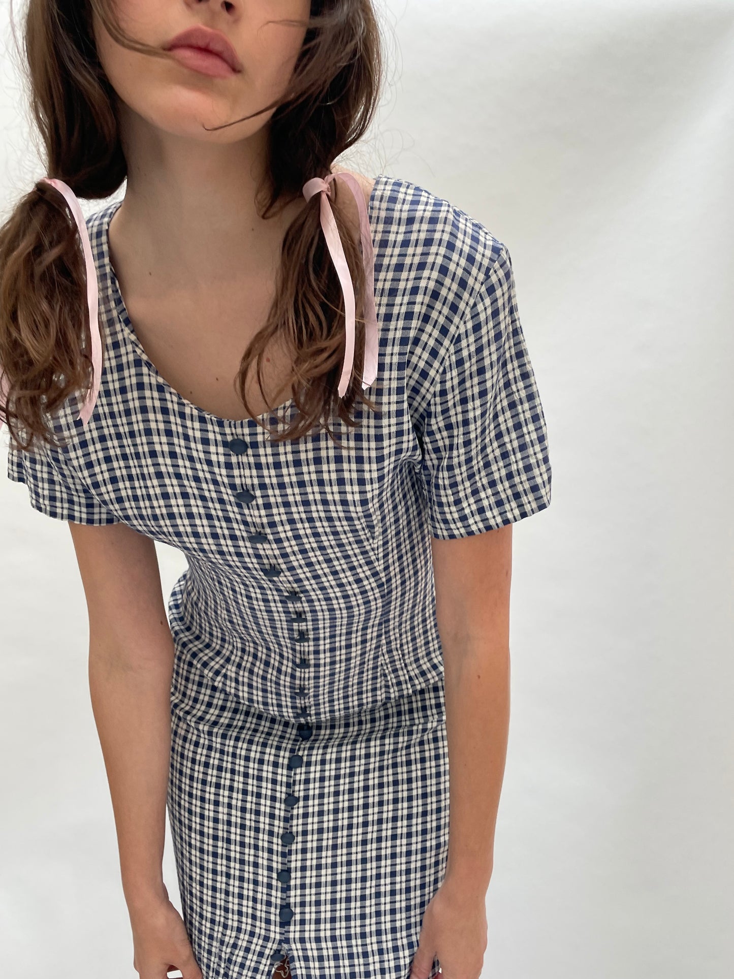 check tie dress