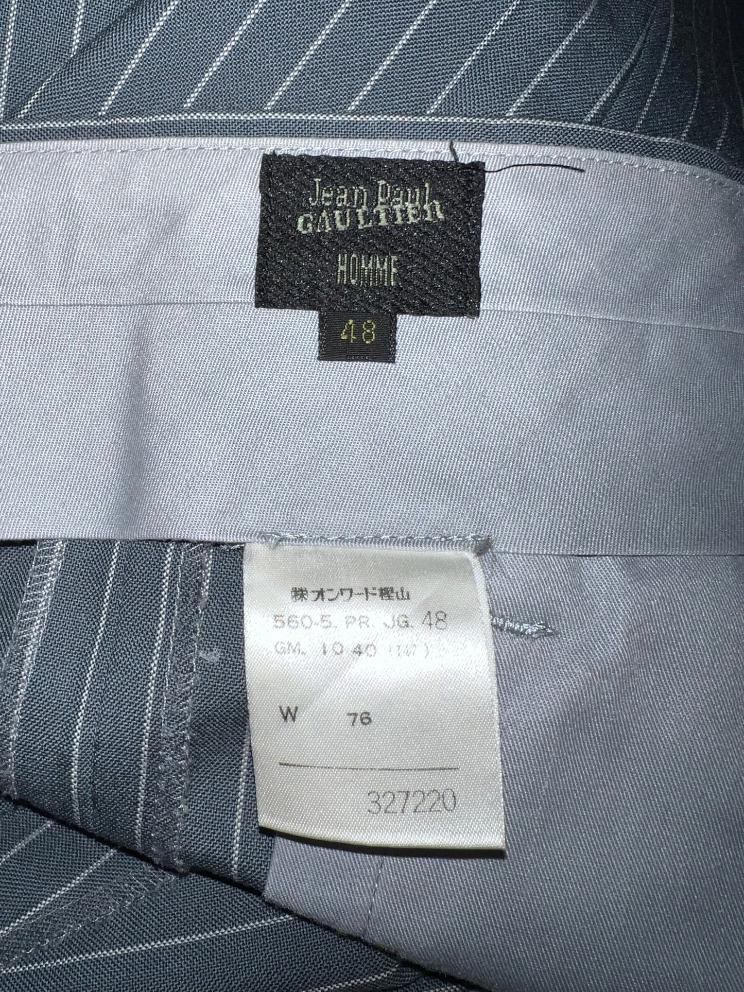 jean paul gaultier pinstripe trouser