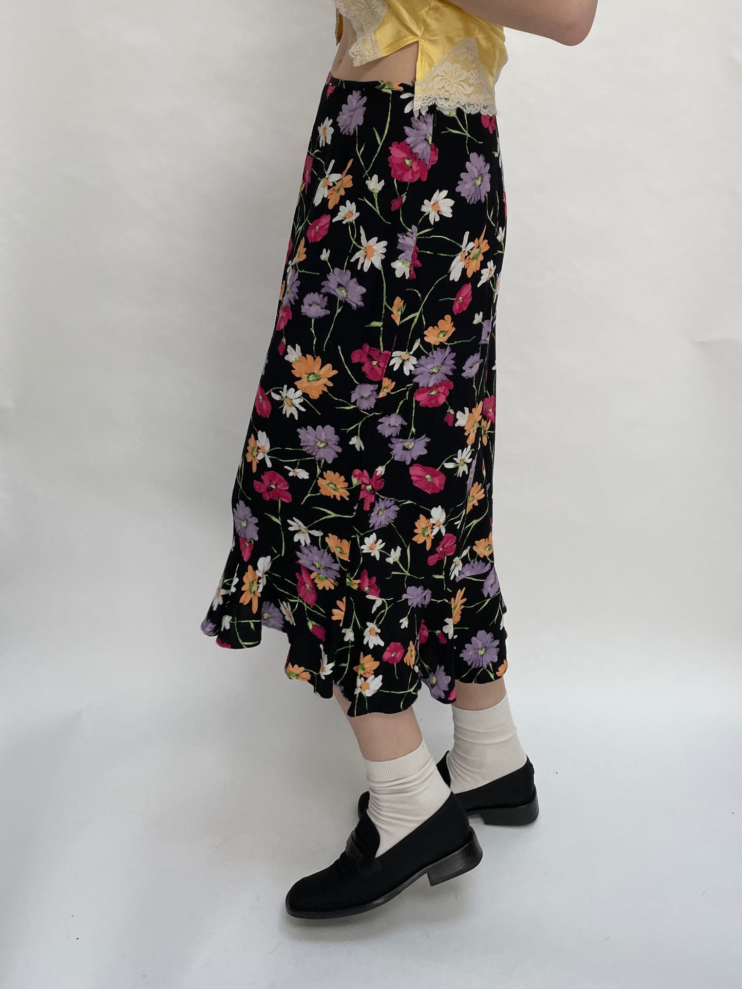 floral skirt