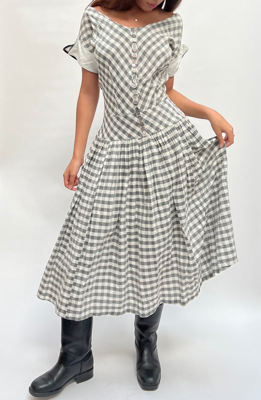 Vintage gingham dress