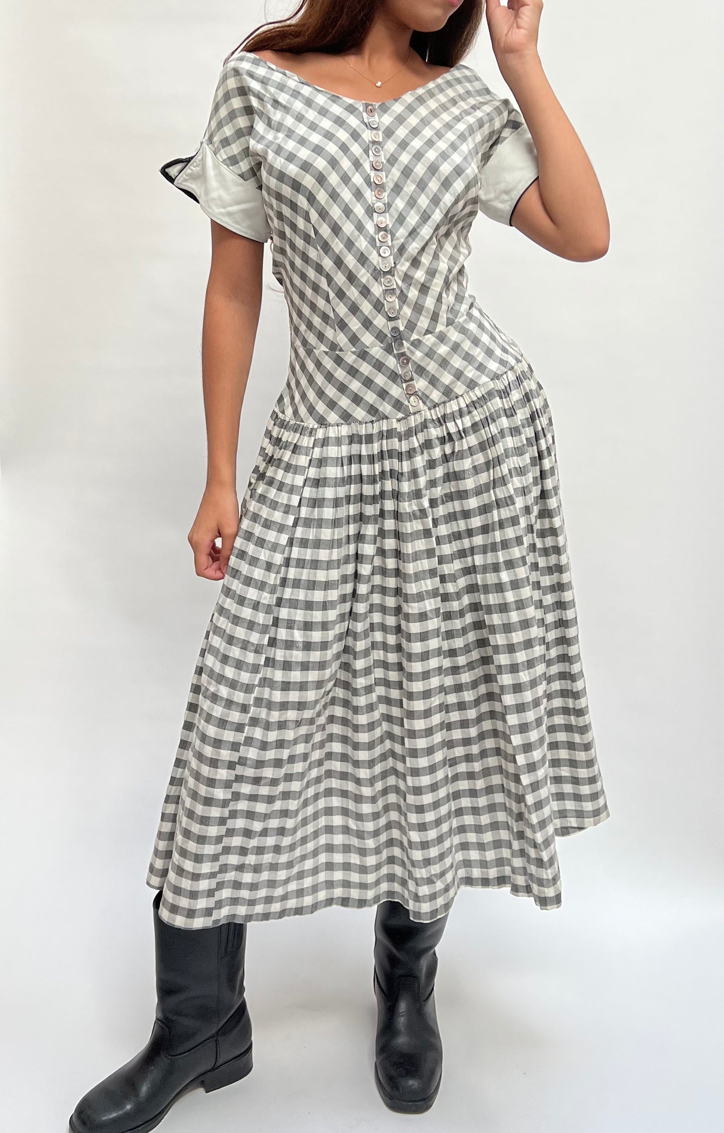 Vintage gingham dress