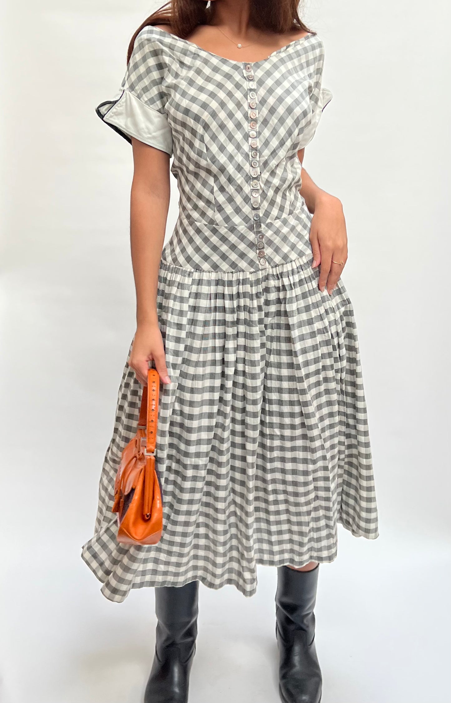 Vintage gingham dress