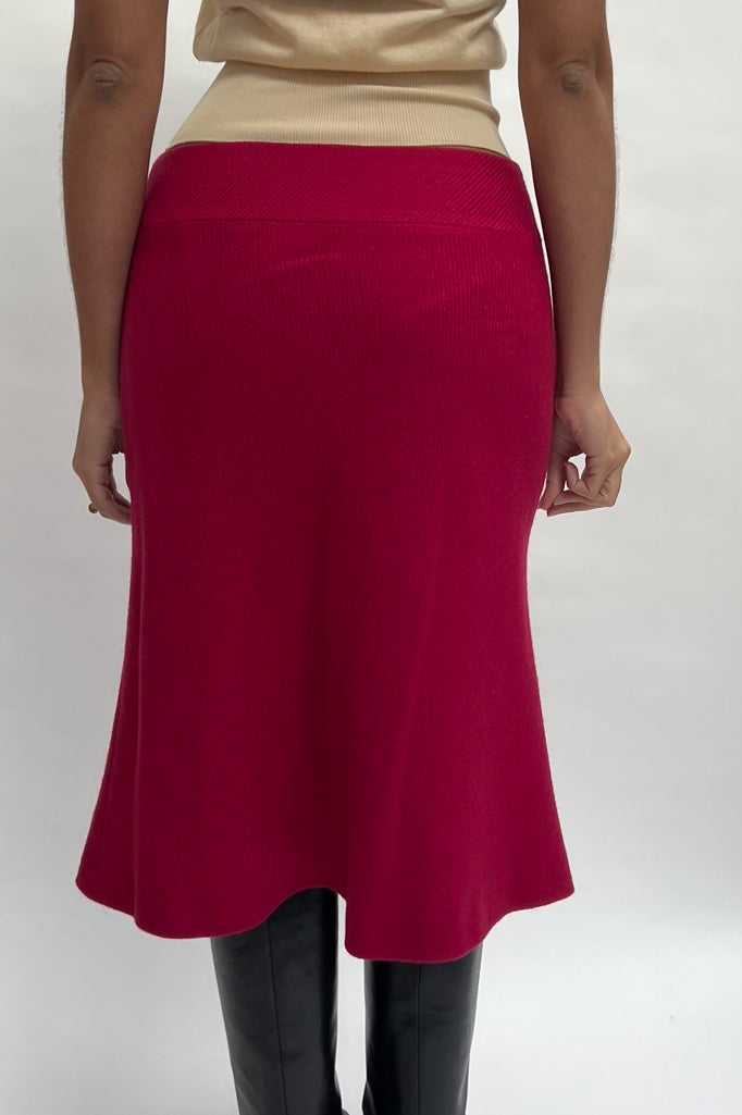 Miu Miu Spring 2000 RTW wool skirt