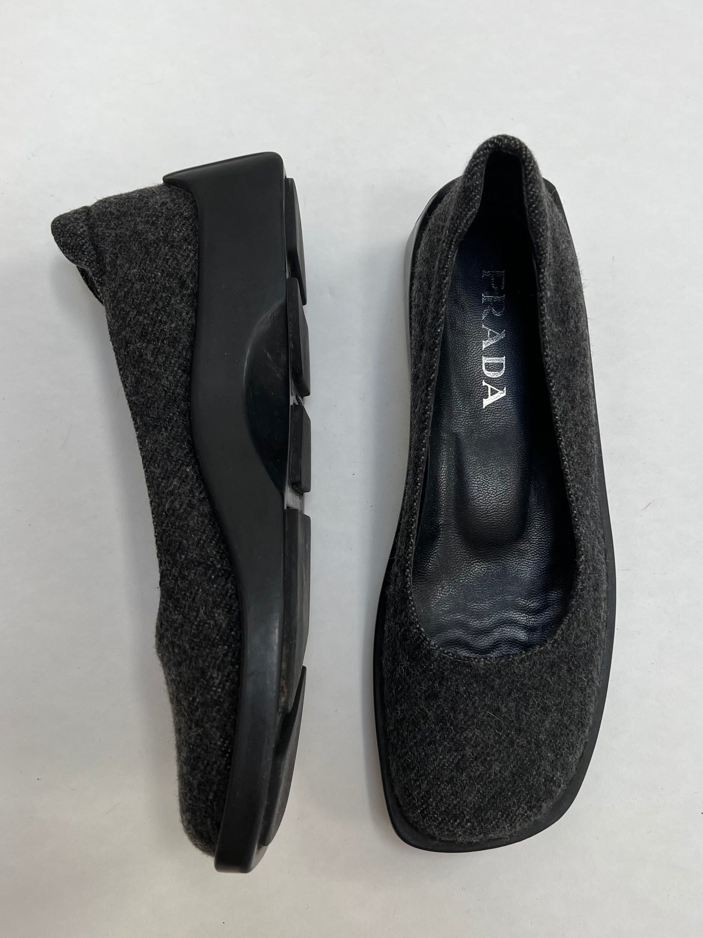 Prada grey loafer