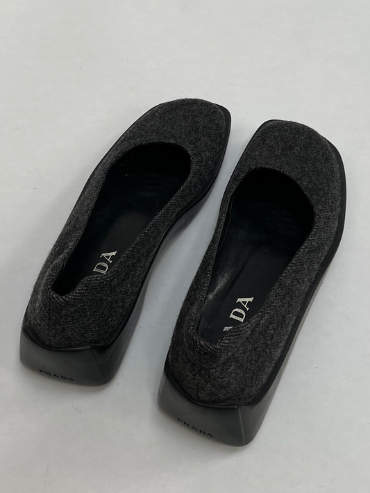 Prada grey loafer