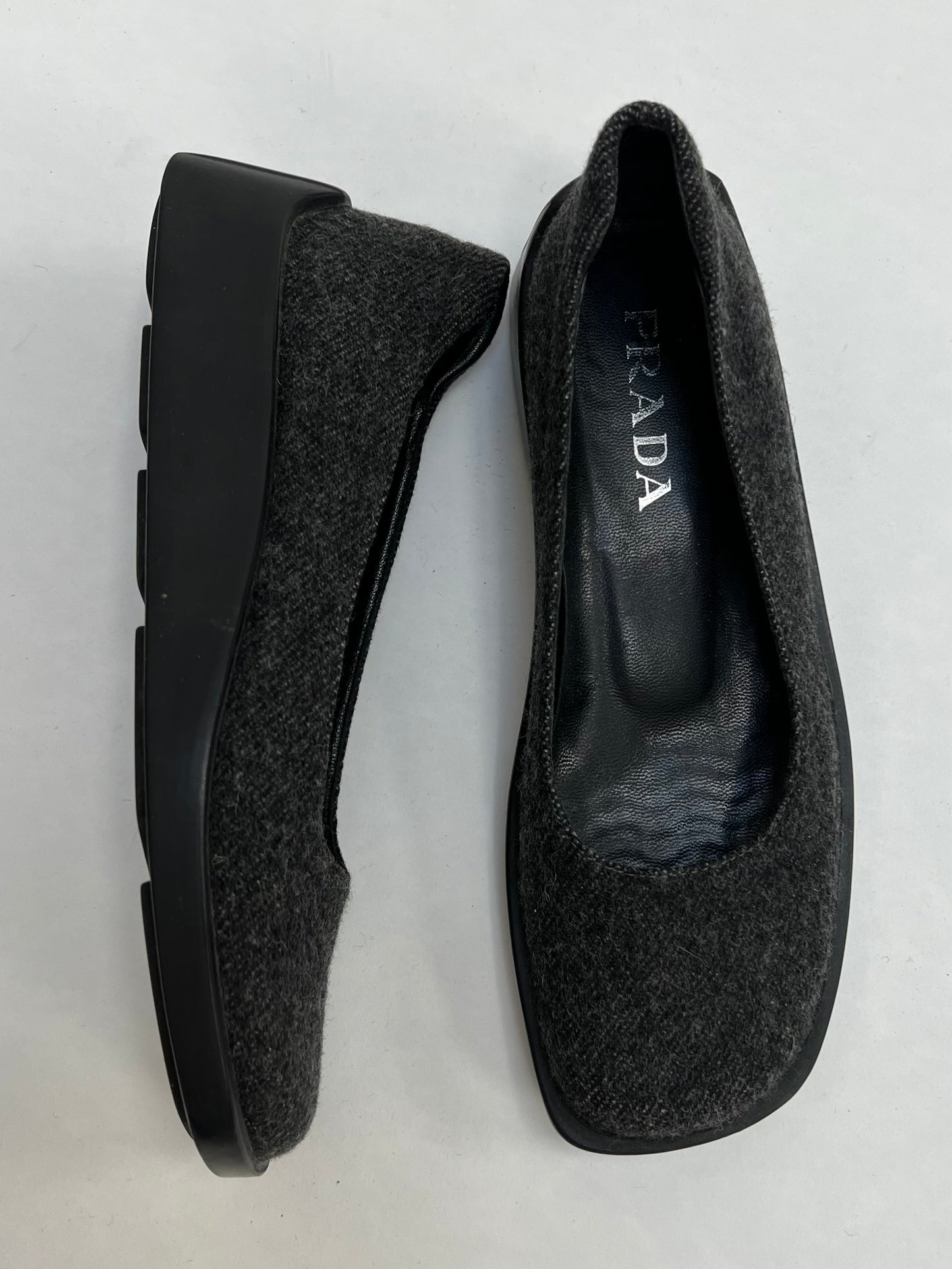 Prada grey loafer