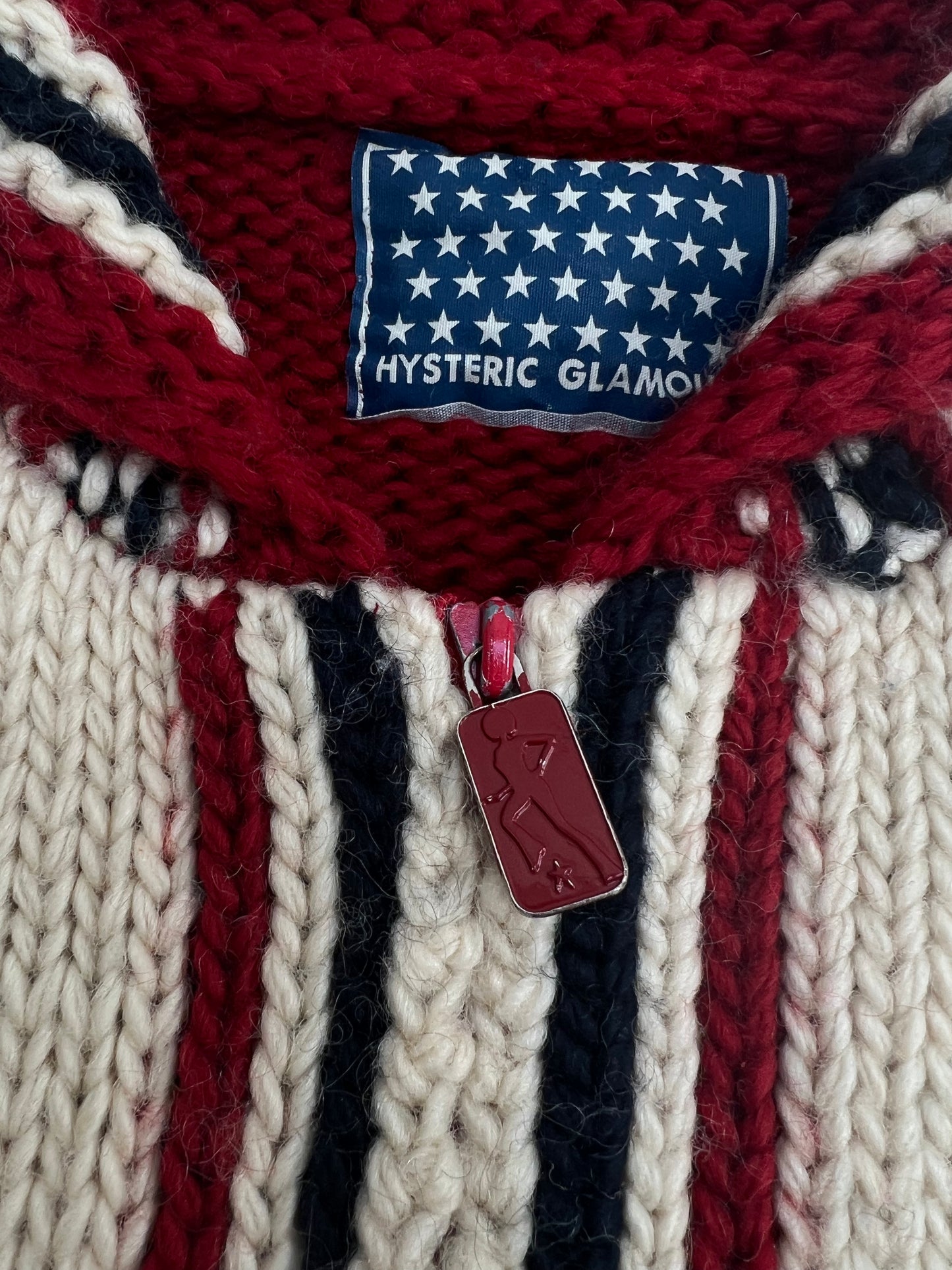 Hysteric Glamour 69 zip up sweater