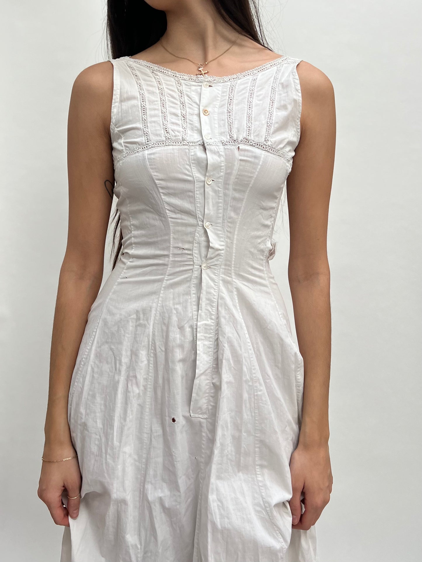 Antique 1900s corset cover dress