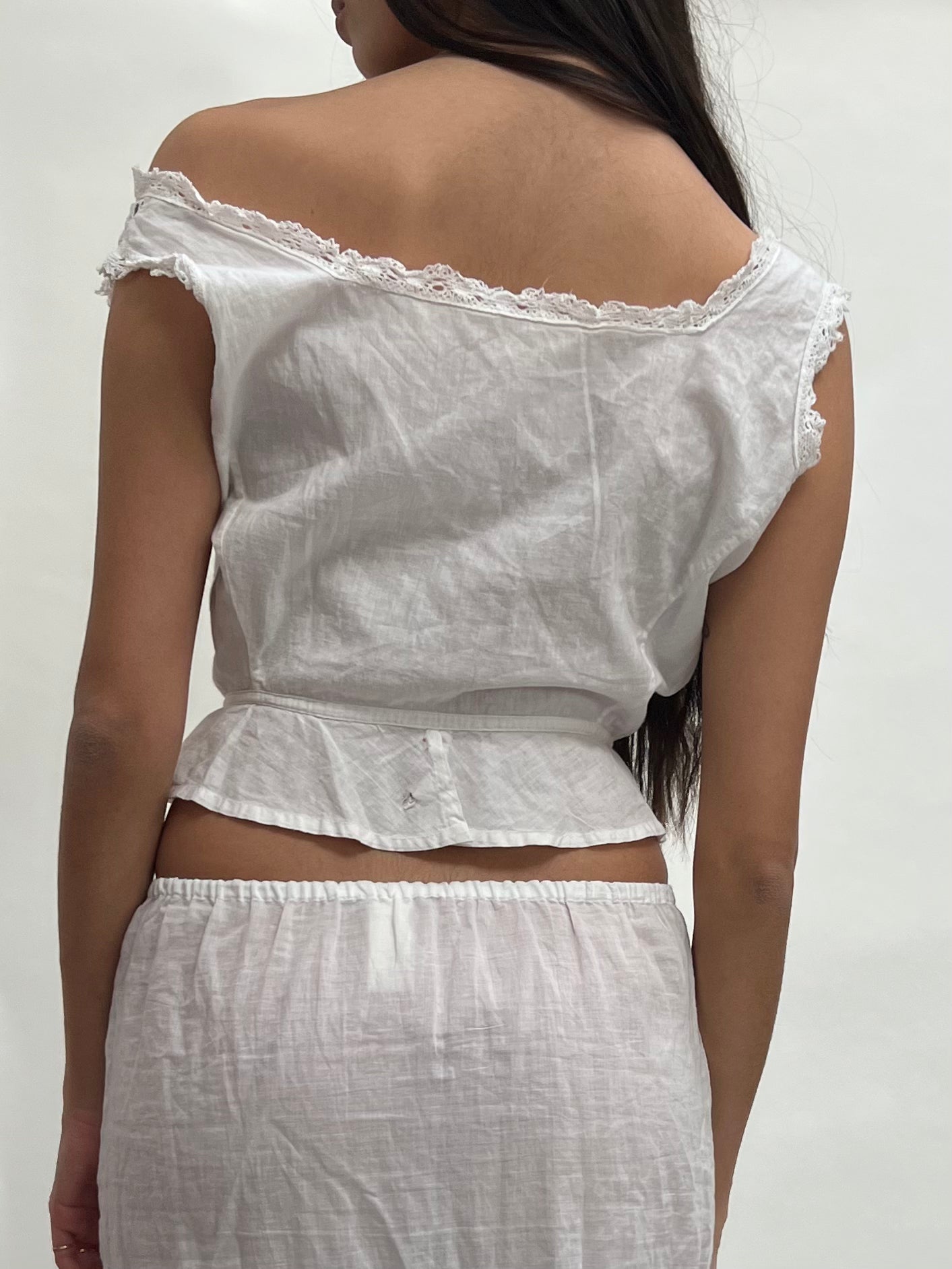 Antique 1900s French corset cover
