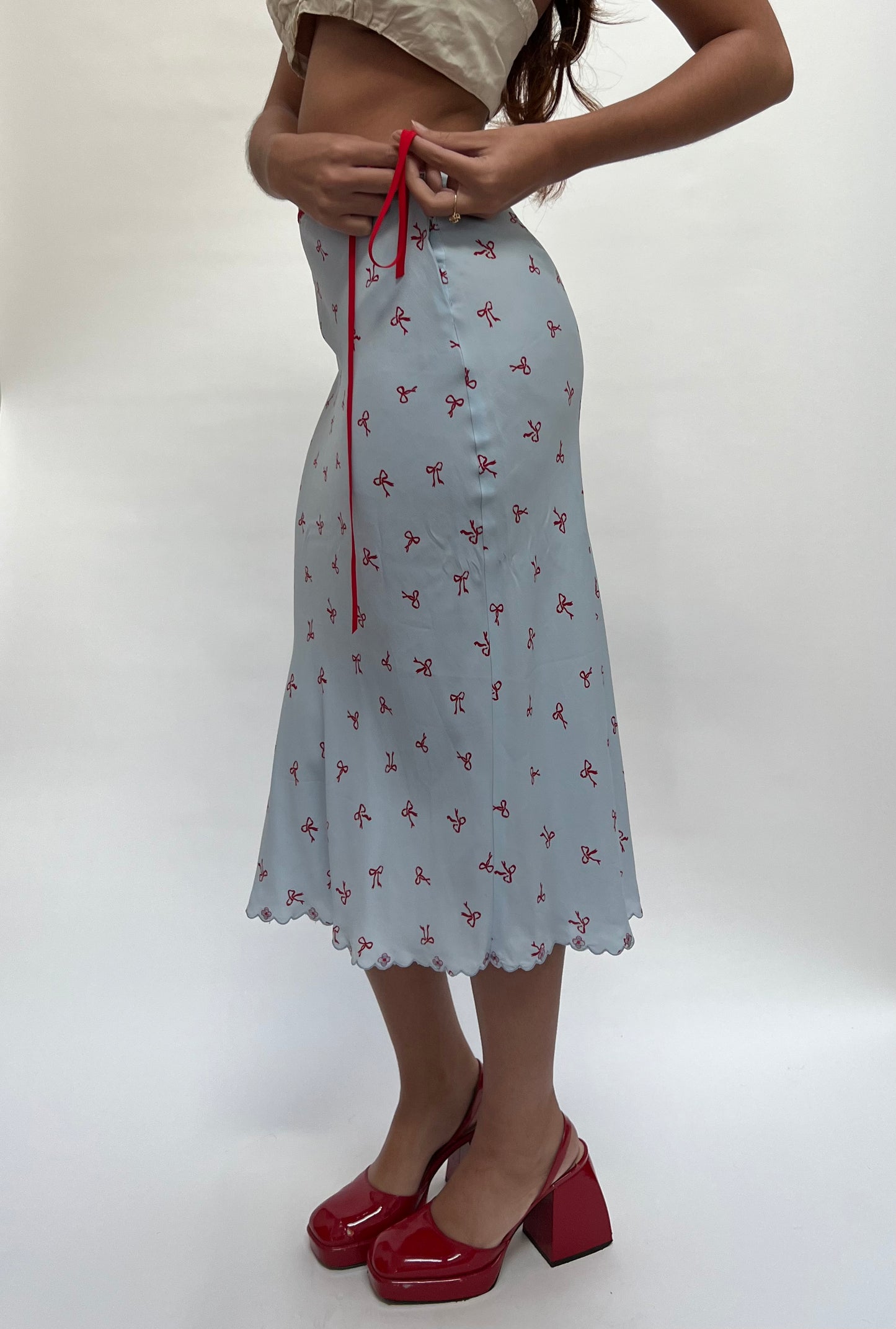 ౨ৎ Anna Molinari bow skirt ౨ৎ