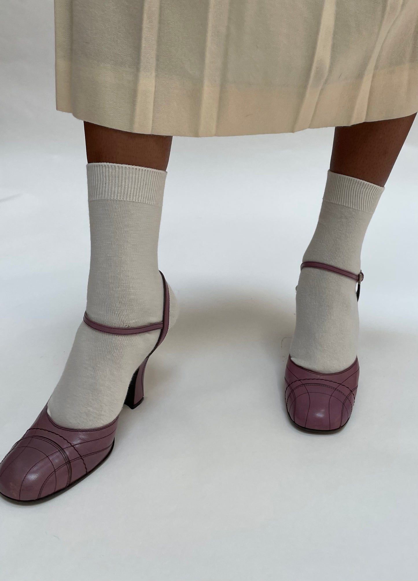 Prada slingback purple heel