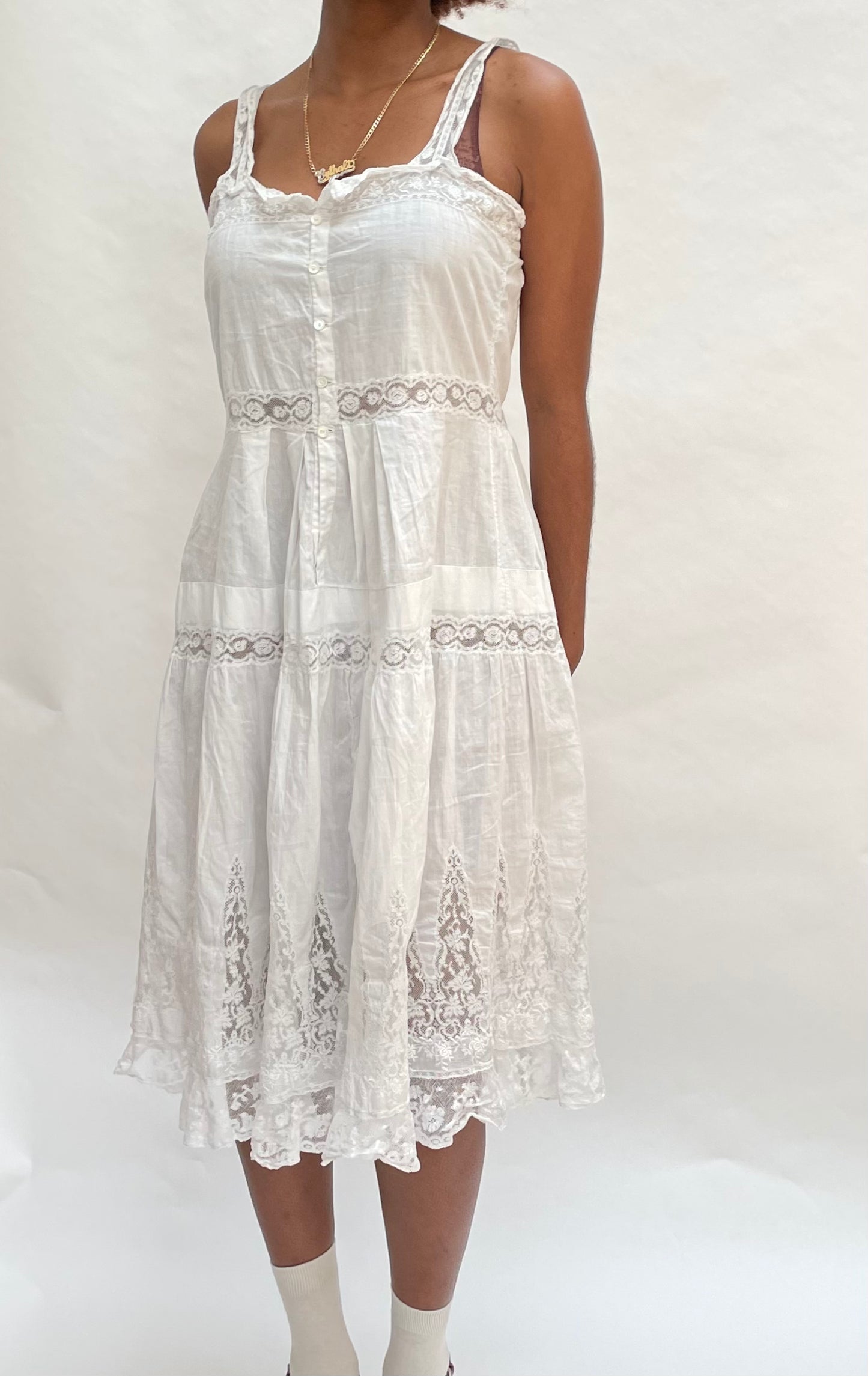 Antique lace dress
