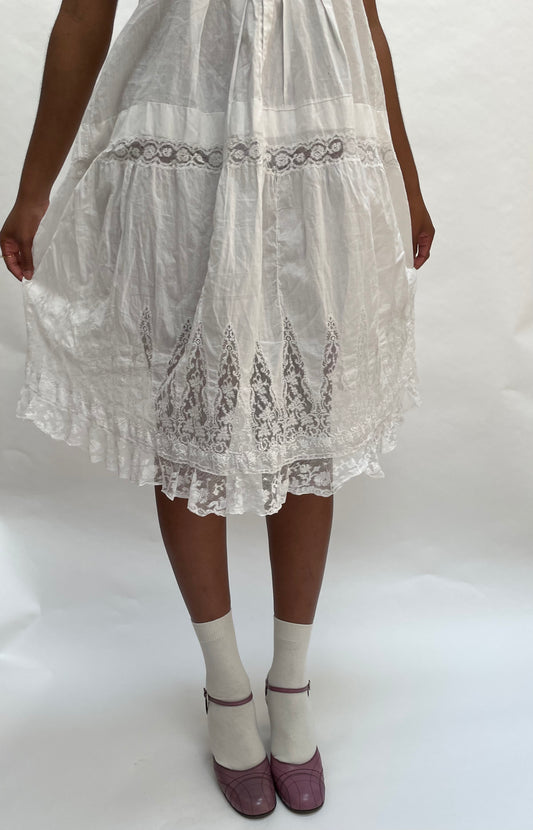 Antique lace dress