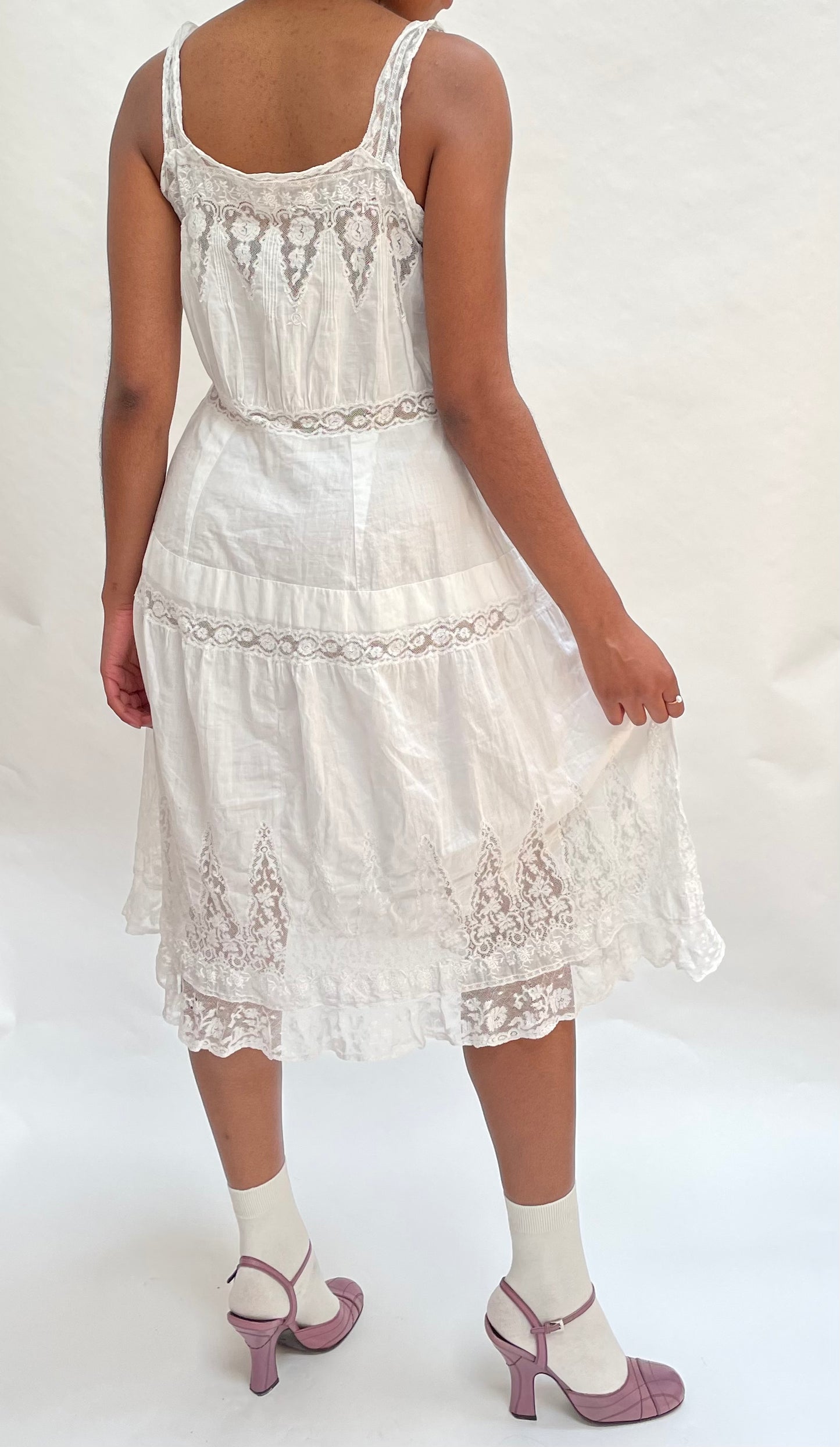 Antique lace dress