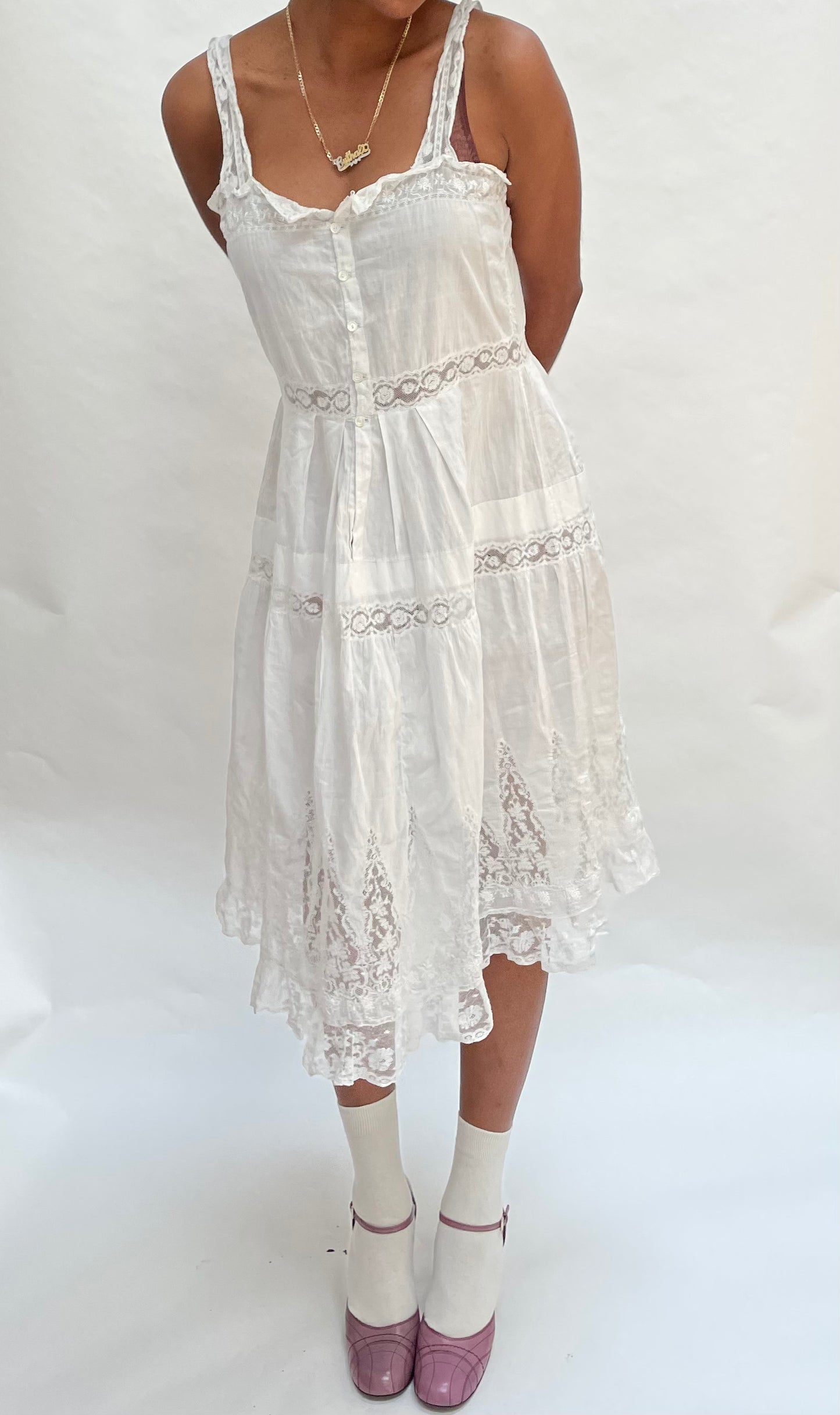Antique lace dress