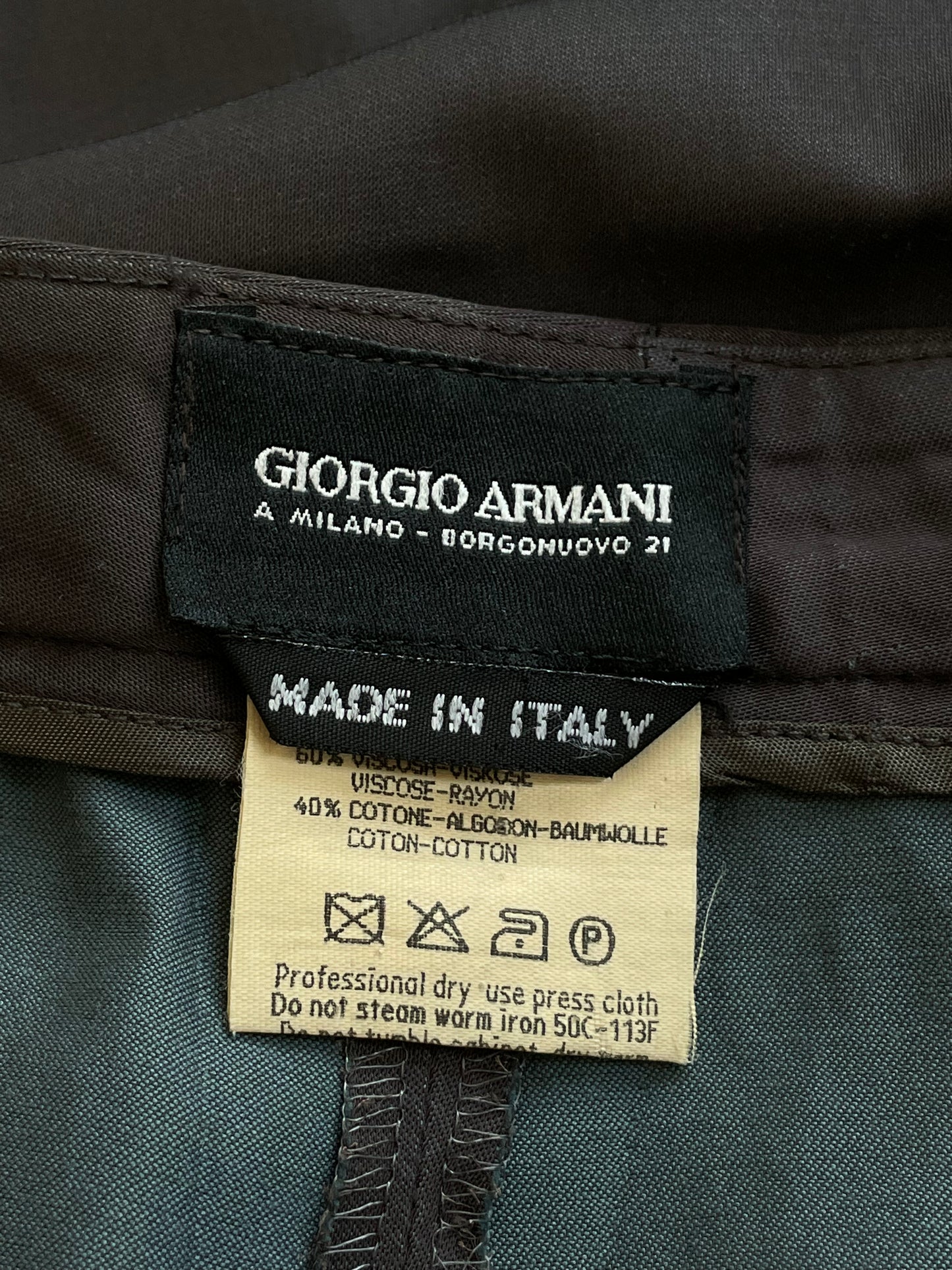 giorgio armani trouser