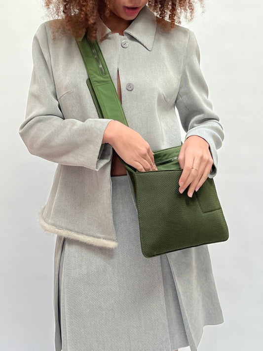 Miu Miu 1999 mesh neoprene sling bag