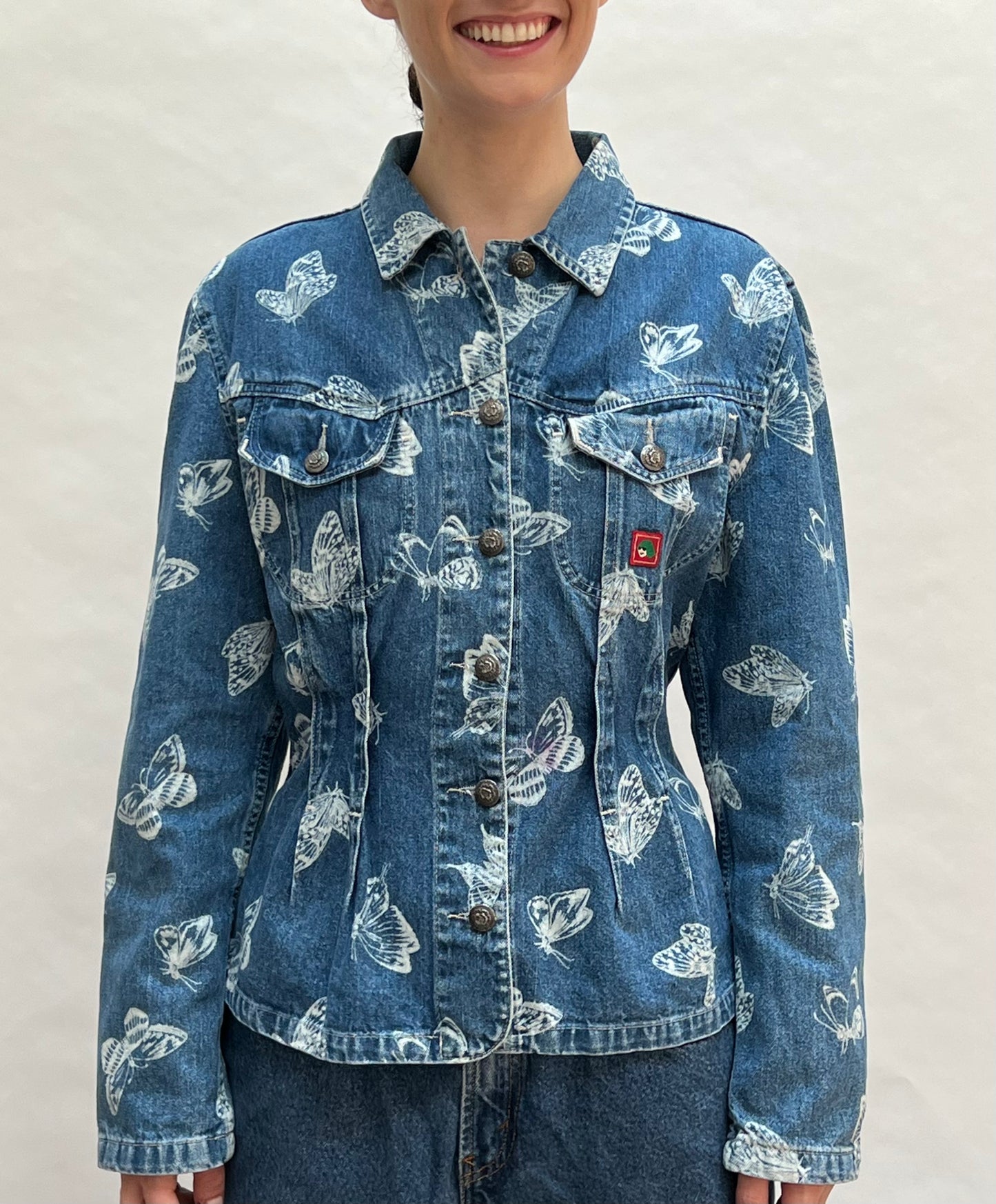 90s kenzo butterfly denim