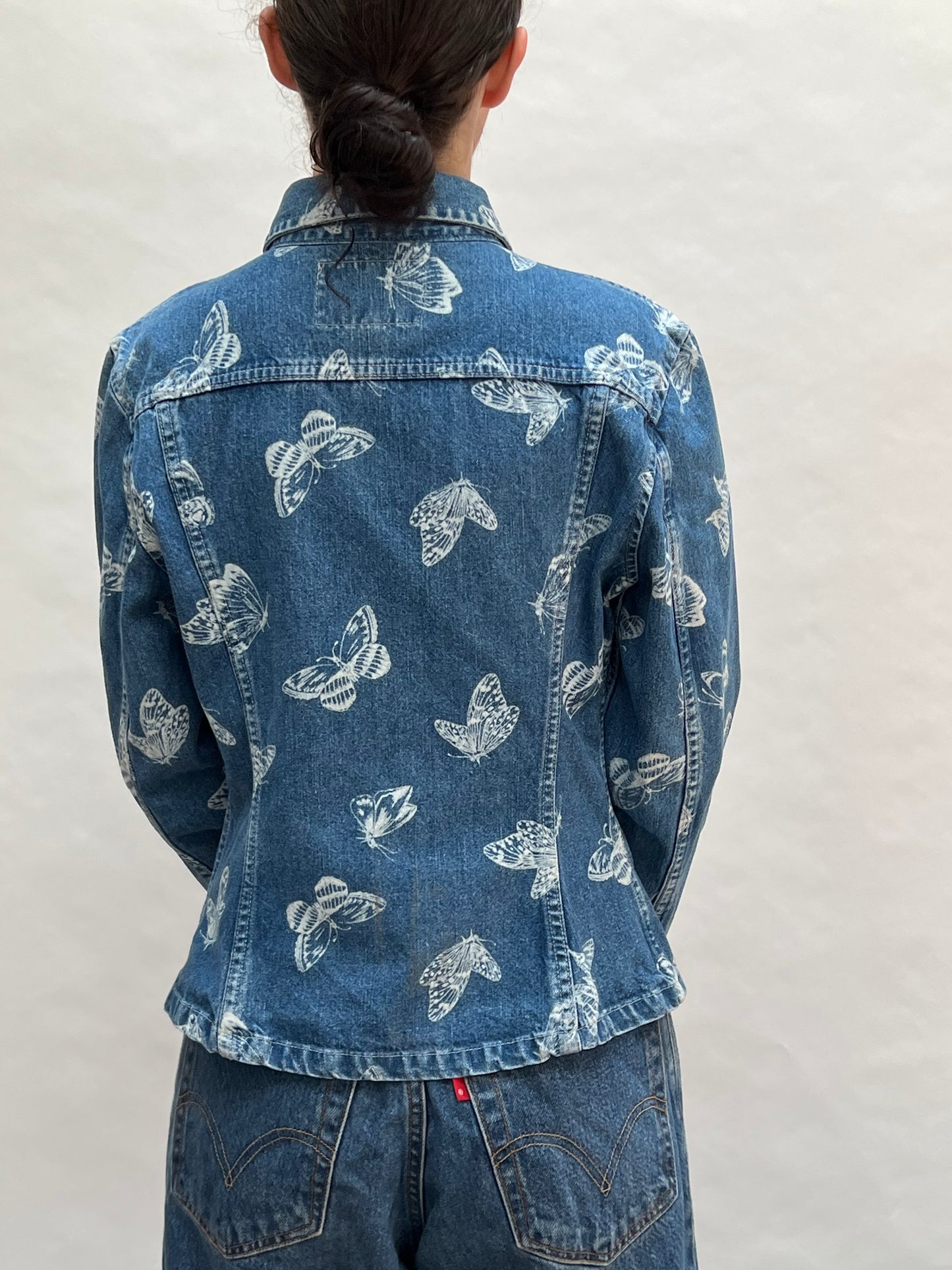 90s kenzo butterfly denim