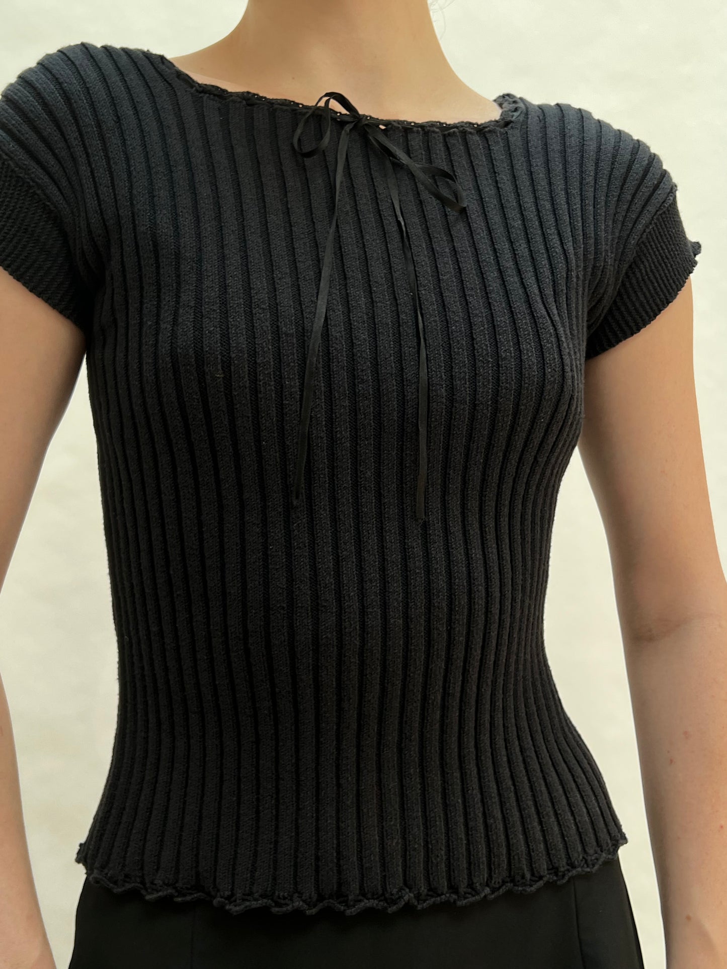 Anna Molinari knit bow top <3