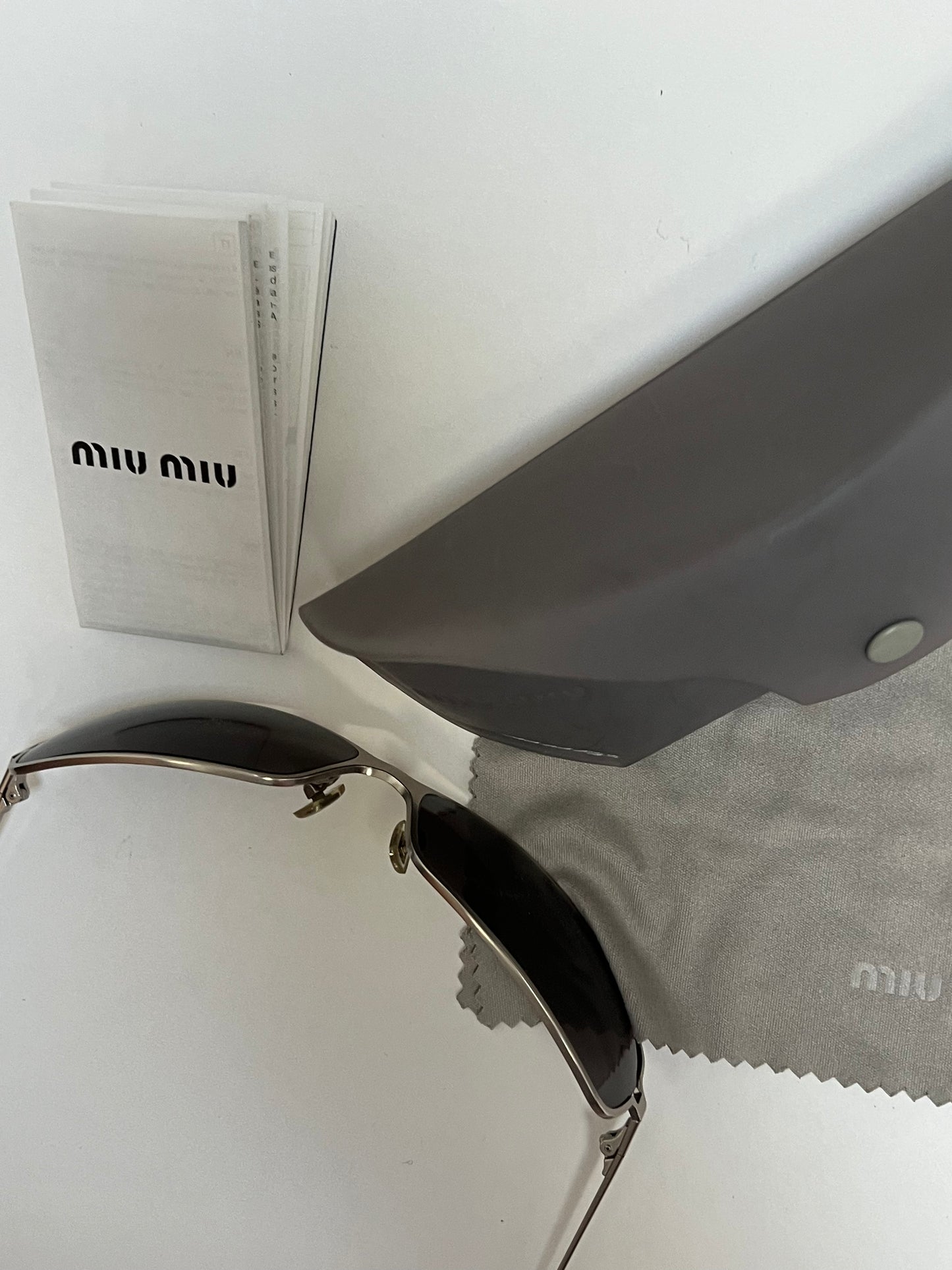 miu miu silver sunglasses
