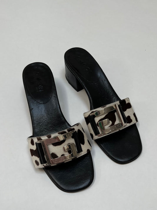 Gucci ponyhair heels