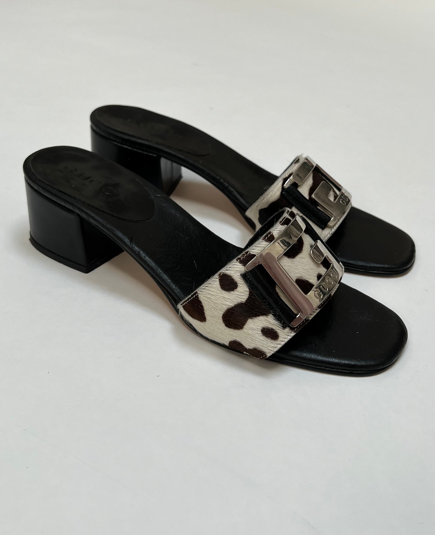 Gucci ponyhair heels