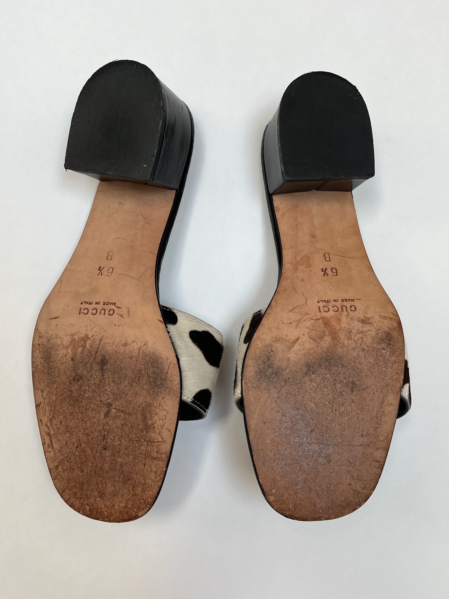 Gucci ponyhair heels