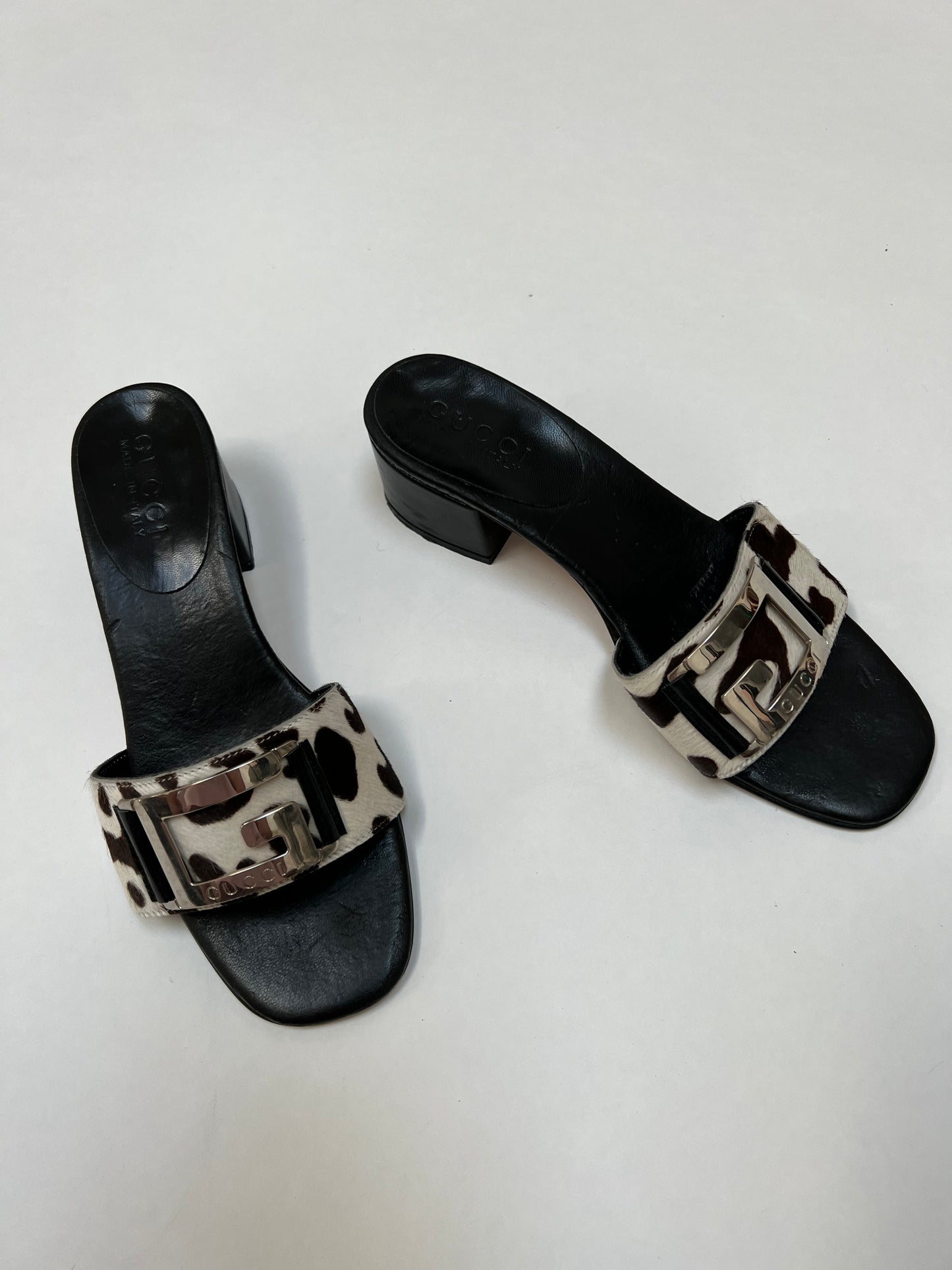 Gucci ponyhair heels
