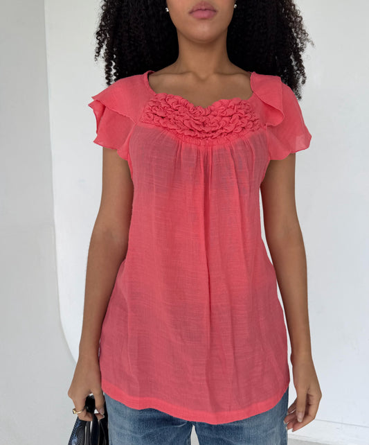 Neon pink top