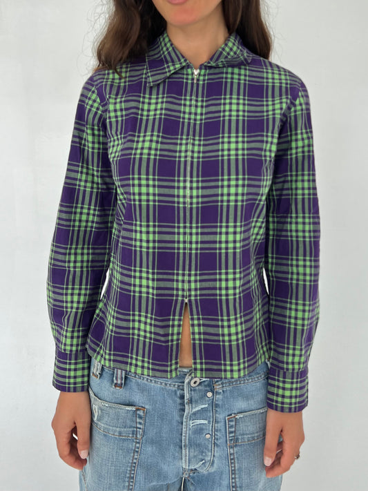 Agnes B. plaid top