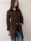 Agnes B sheepskin coat