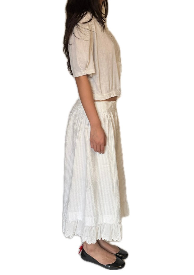 Antique French skirt