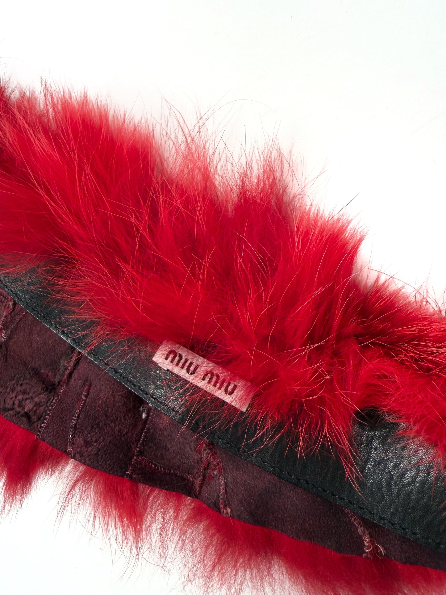 Miu Miu fur collar