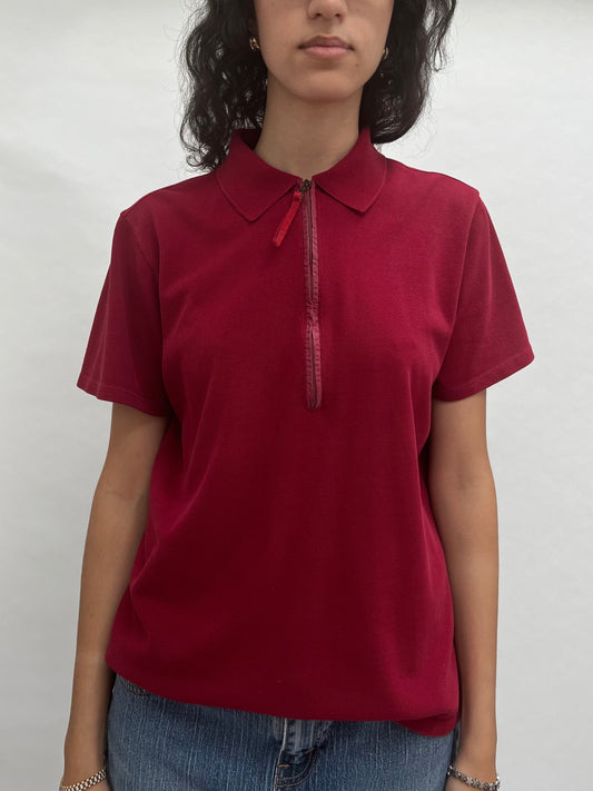 Prada collar zip top