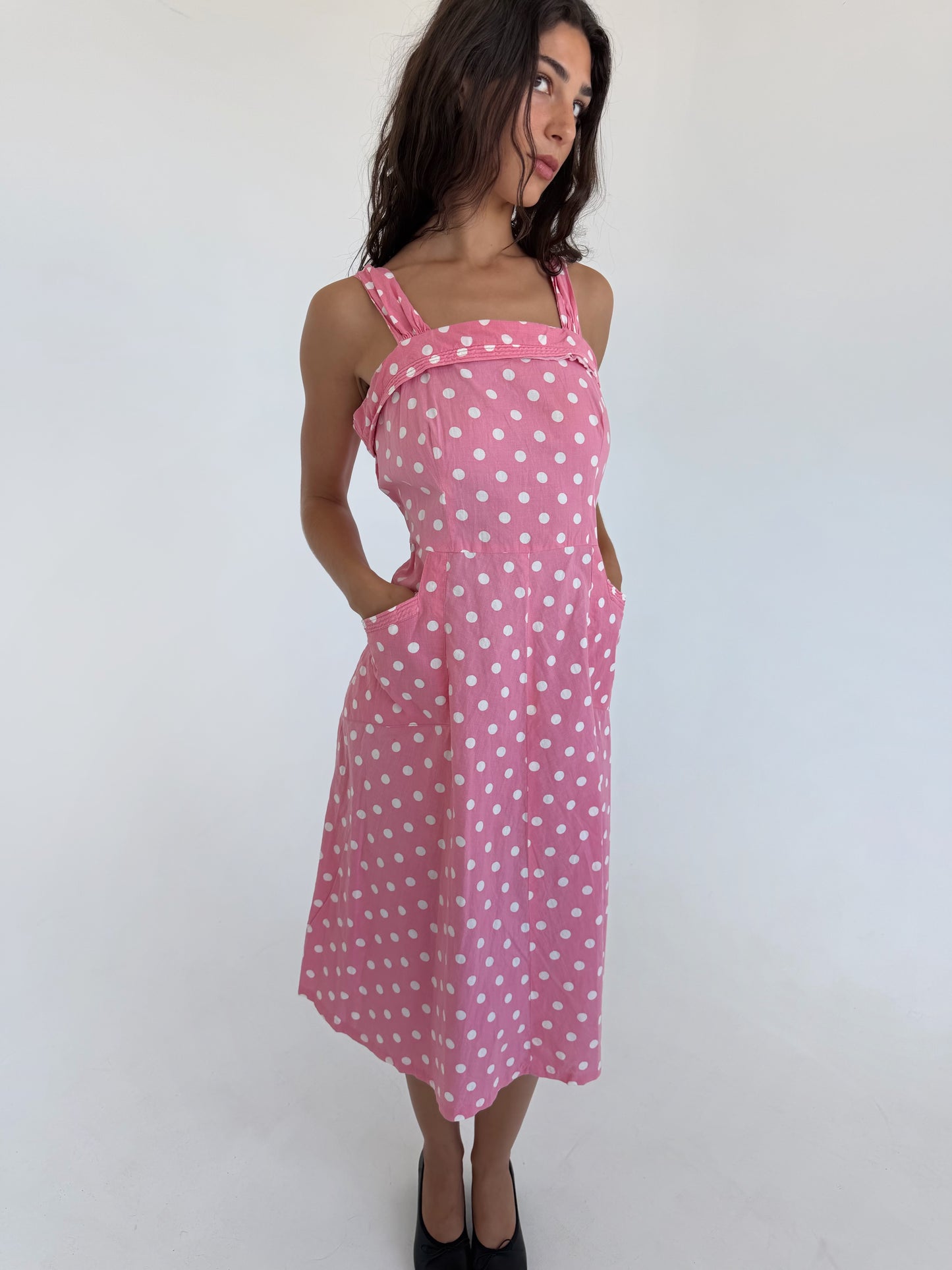 1960s polka dot dress