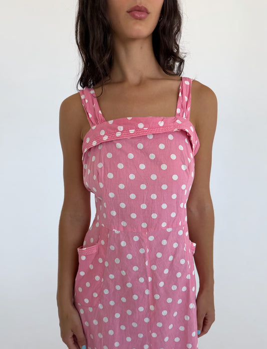 1960s polka dot dress