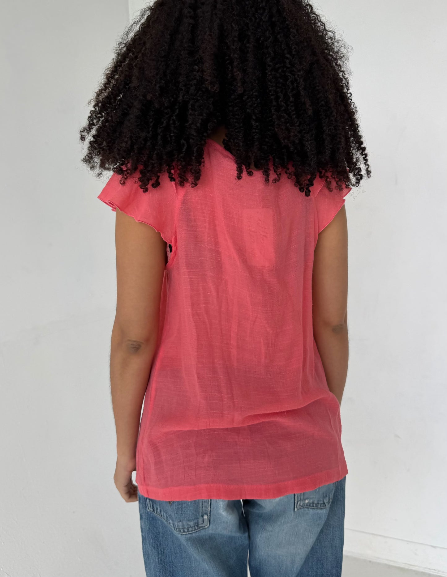 Neon pink top