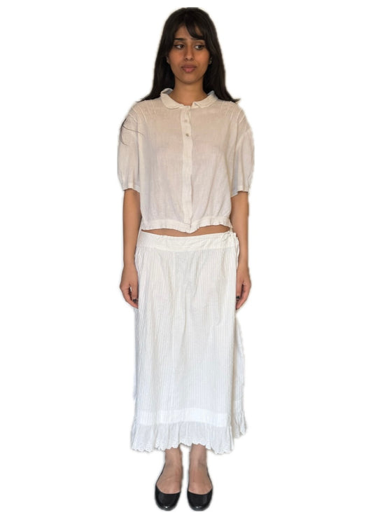 Antique French skirt