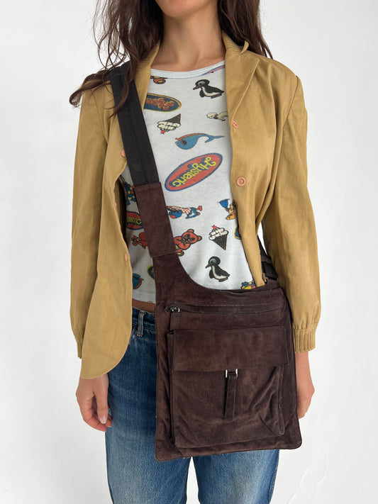 Prada 1998 Sling Suede Bag