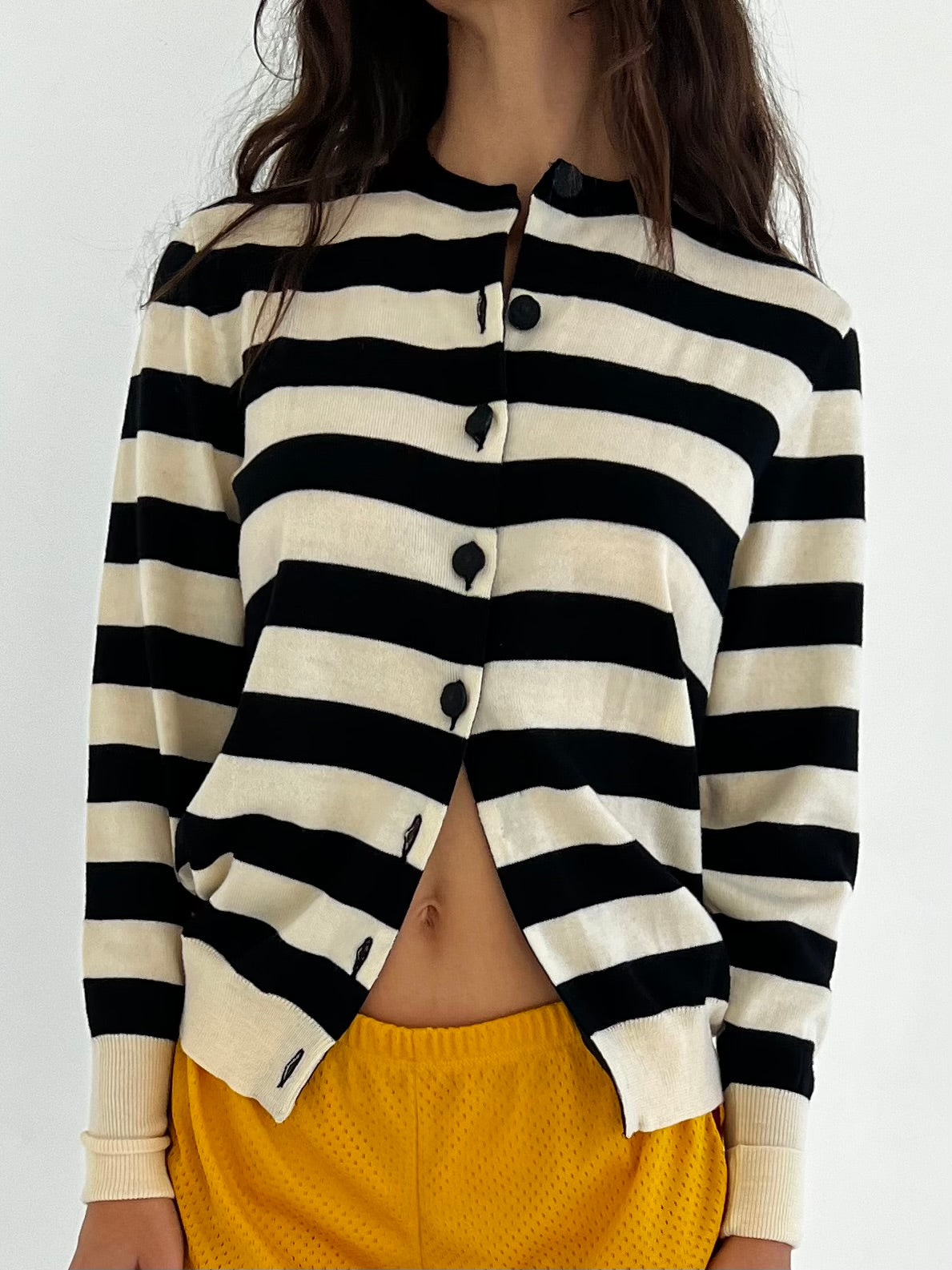 Moschino striped wool cardigan