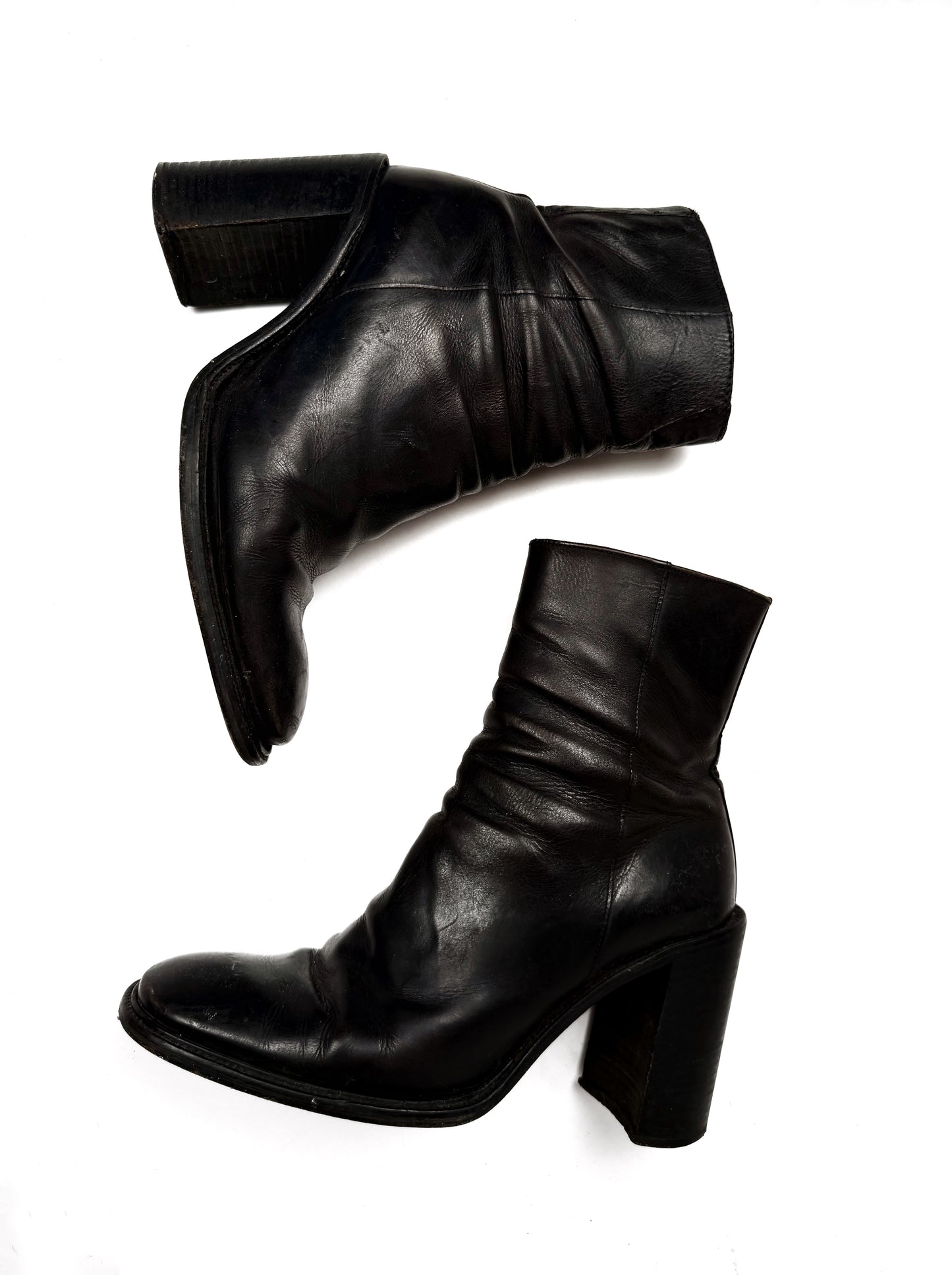 Freelance leather boots