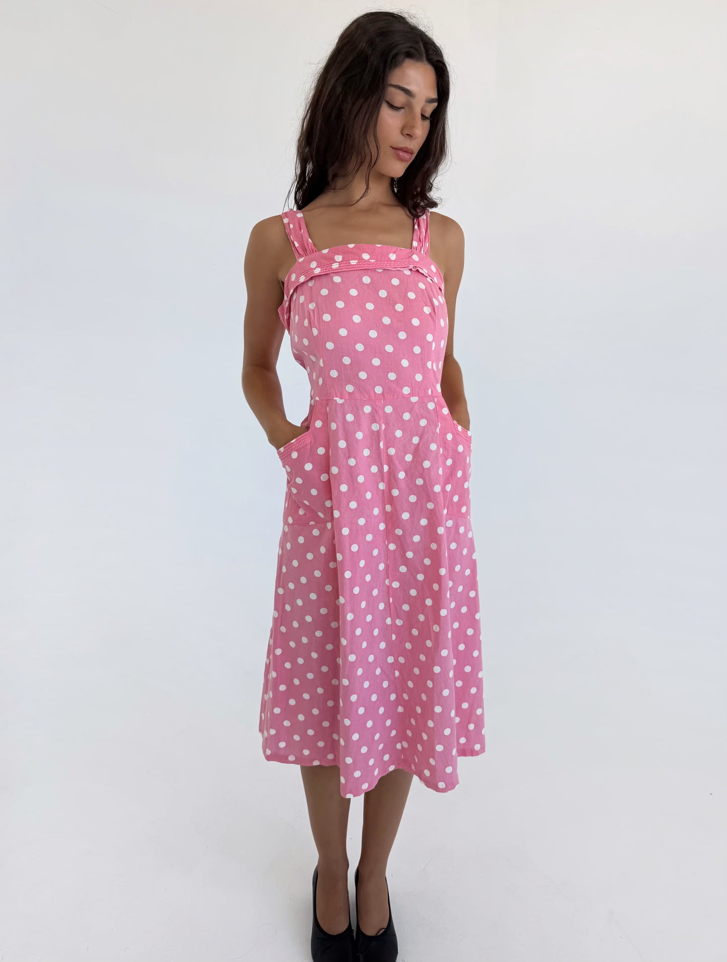1960s polka dot dress