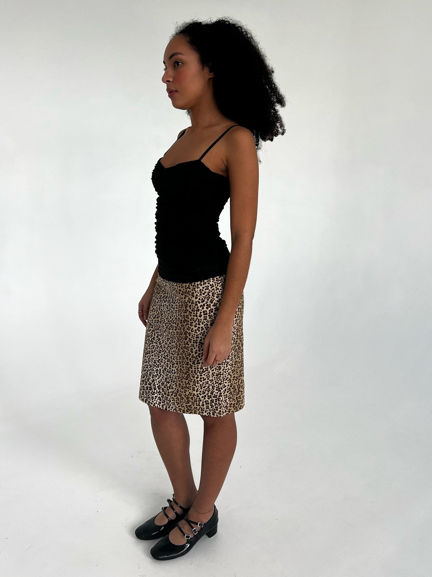 Moschino leopard skirt