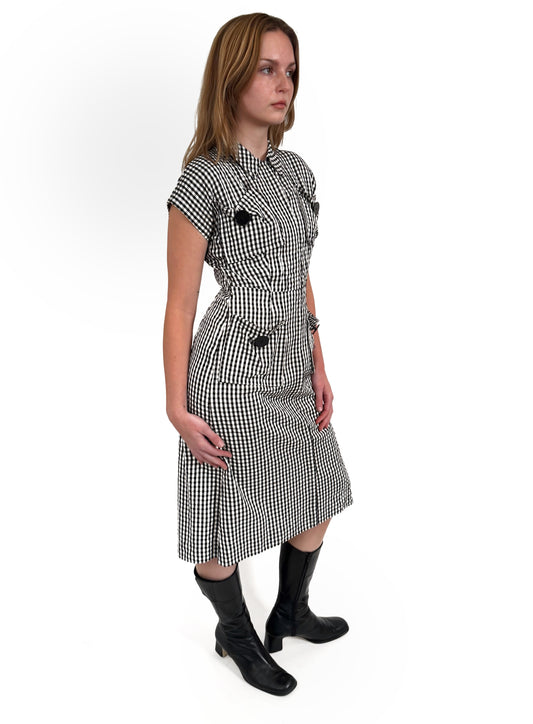 1950s gingham dress