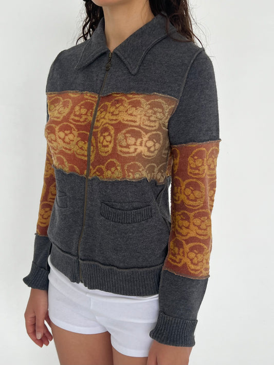 Hysteric Glamour skull zip up