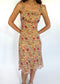 Floral silk dress